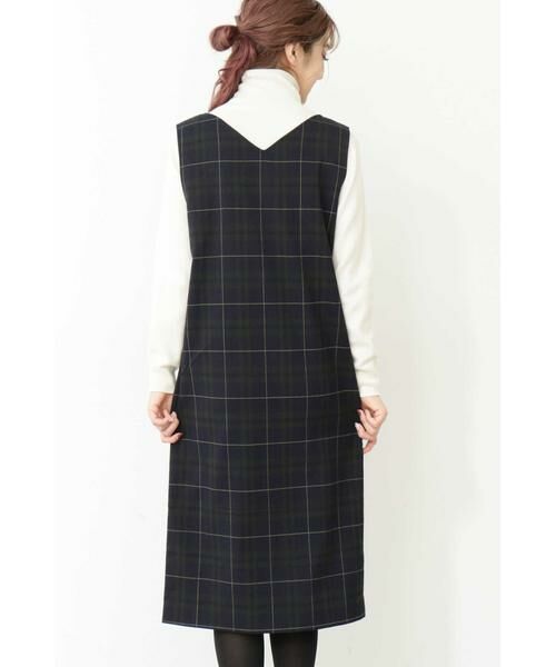 ＊＊N.Natural Beauty Basic / エヌ ナチュラルビューティーベーシック ワンピース | チェック裏起毛ワンピース | 詳細22