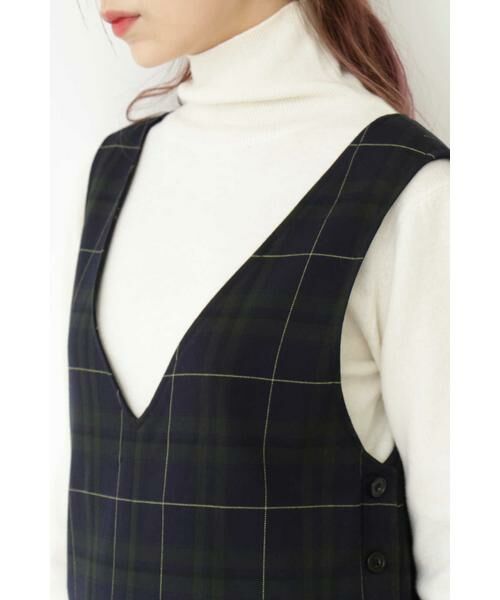＊＊N.Natural Beauty Basic / エヌ ナチュラルビューティーベーシック ワンピース | チェック裏起毛ワンピース | 詳細23