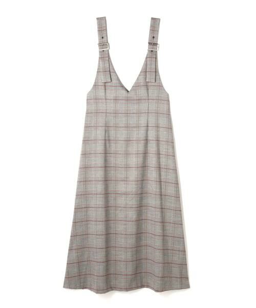 ＊＊N.Natural Beauty Basic / エヌ ナチュラルビューティーベーシック ワンピース | チェックサスペンダーワンピース | 詳細1