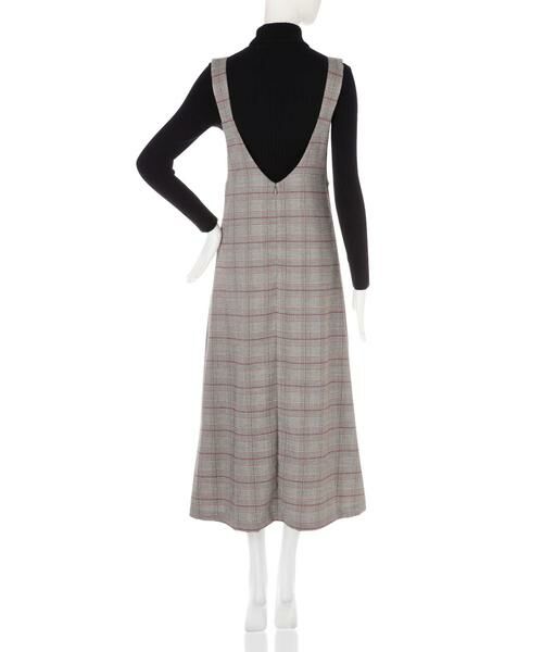 ＊＊N.Natural Beauty Basic / エヌ ナチュラルビューティーベーシック ワンピース | チェックサスペンダーワンピース | 詳細6