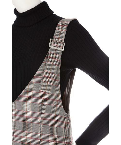 ＊＊N.Natural Beauty Basic / エヌ ナチュラルビューティーベーシック ワンピース | チェックサスペンダーワンピース | 詳細9