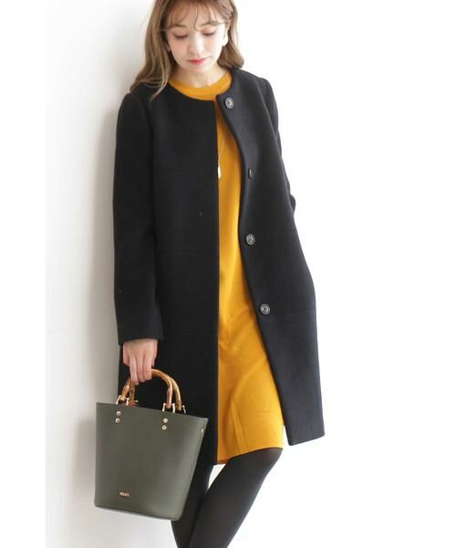 ＊＊N.Natural Beauty Basic / エヌ ナチュラルビューティーベーシック アウター | アンゴラビーバーコート（ブラック）