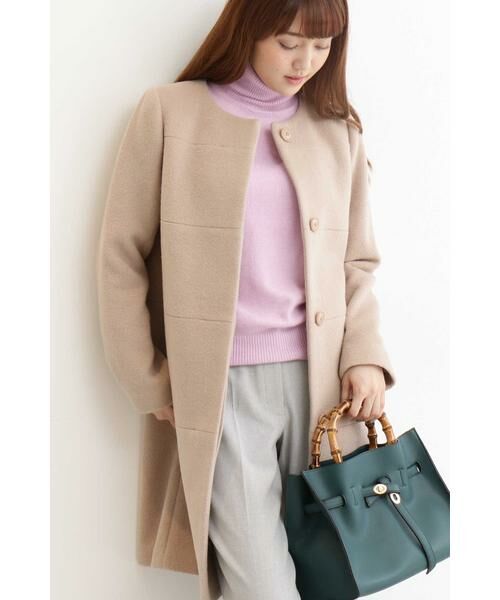 ＊＊N.Natural Beauty Basic / エヌ ナチュラルビューティーベーシック アウター | アンゴラビーバーコート（ベージュ）