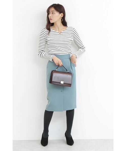 ＊＊N.Natural Beauty Basic / エヌ ナチュラルビューティーベーシック カットソー | キーネックテレコカットソー | 詳細3