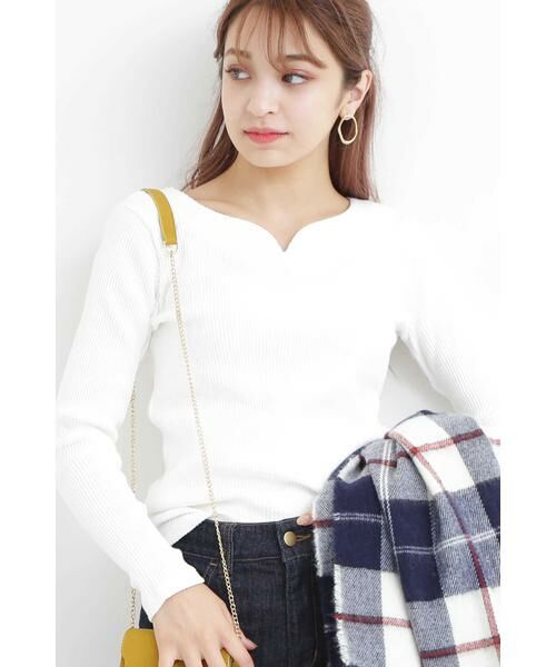 ＊＊N.Natural Beauty Basic / エヌ ナチュラルビューティーベーシック カットソー | キーネックテレコカットソー（オフ）