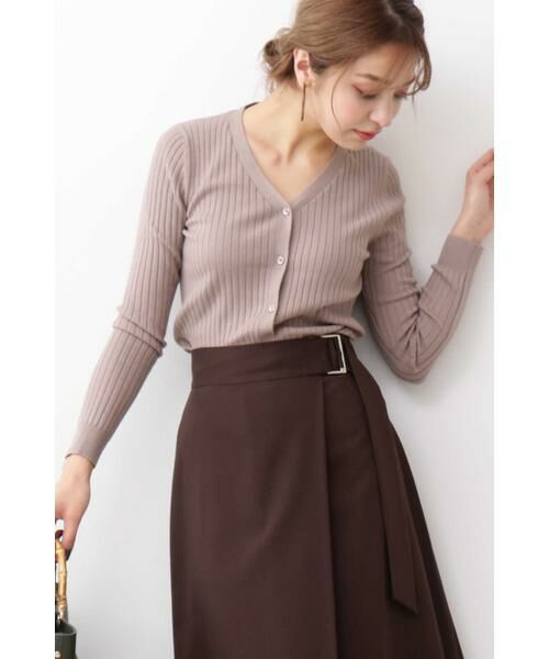 ＊＊N.Natural Beauty Basic / エヌ ナチュラルビューティーベーシック カーディガン・ボレロ | ウールベーシックニットカーディガン（ベージュ）