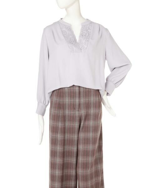 ＊＊N.Natural Beauty Basic / エヌ ナチュラルビューティーベーシック シャツ・ブラウス | レースネックブラウス | 詳細5