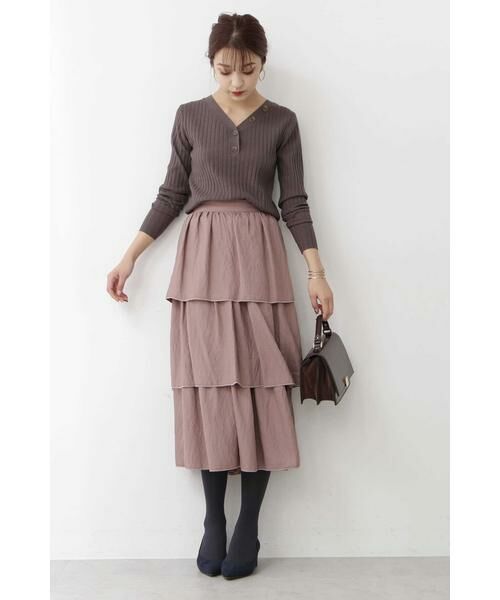 ＊＊N.Natural Beauty Basic / エヌ ナチュラルビューティーベーシック スカート | ティアードマキシスカート | 詳細3