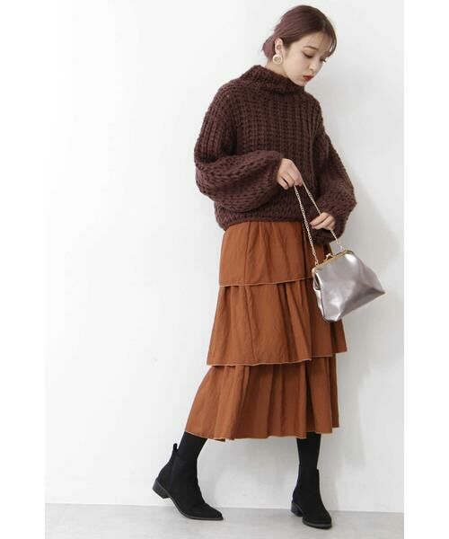 ＊＊N.Natural Beauty Basic / エヌ ナチュラルビューティーベーシック スカート | ティアードマキシスカート | 詳細14