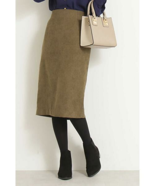 ＊＊N.Natural Beauty Basic / エヌ ナチュラルビューティーベーシック スカート | ピーチスカート（カーキ）