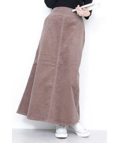 コーデュロイフレアスカート