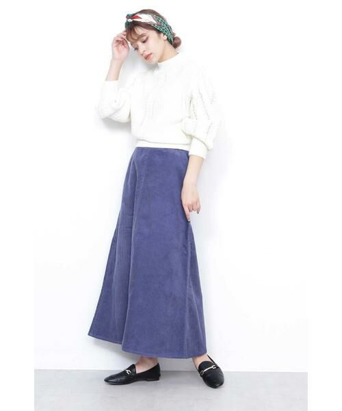 ＊＊N.Natural Beauty Basic / エヌ ナチュラルビューティーベーシック スカート | コーデュロイフレアスカート | 詳細3