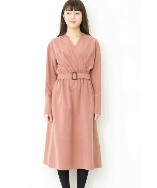 ＊＊N.Natural Beauty Basic / エヌ ナチュラルビューティーベーシック ワンピース | カシュクールピーチワンピース | 詳細18