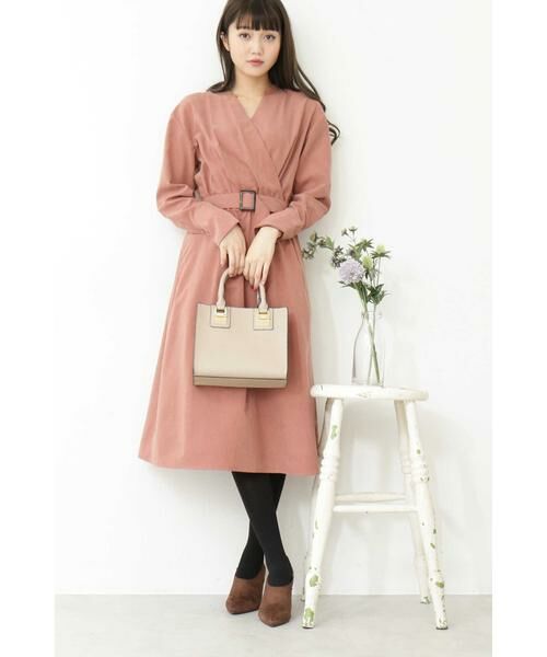 ＊＊N.Natural Beauty Basic / エヌ ナチュラルビューティーベーシック ワンピース | カシュクールピーチワンピース | 詳細2