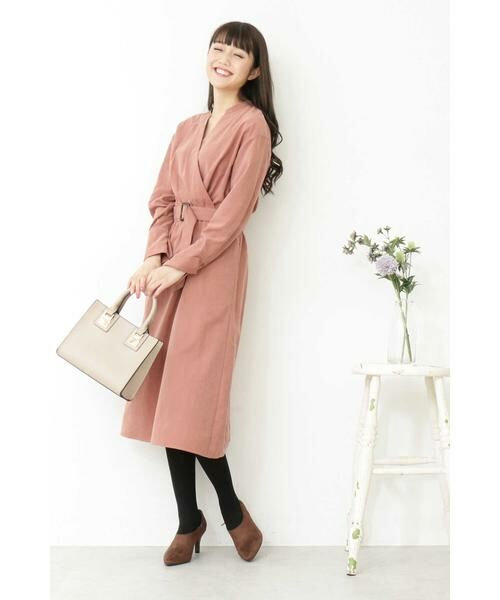 ＊＊N.Natural Beauty Basic / エヌ ナチュラルビューティーベーシック ワンピース | カシュクールピーチワンピース | 詳細3