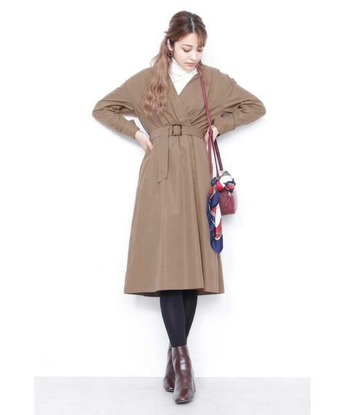 ＊＊N.Natural Beauty Basic / エヌ ナチュラルビューティーベーシック ワンピース | カシュクールピーチワンピース | 詳細24