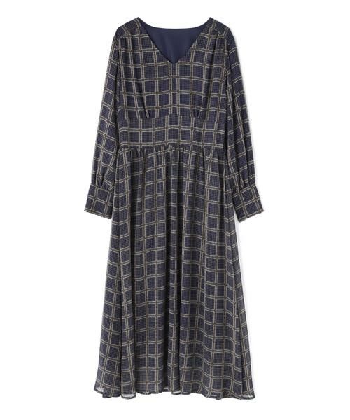 ＊＊N.Natural Beauty Basic / エヌ ナチュラルビューティーベーシック ワンピース | レトロチェックプリントワンピース | 詳細1