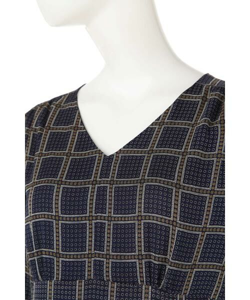 ＊＊N.Natural Beauty Basic / エヌ ナチュラルビューティーベーシック ワンピース | レトロチェックプリントワンピース | 詳細5