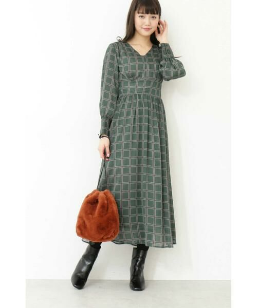 ＊＊N.Natural Beauty Basic / エヌ ナチュラルビューティーベーシック ワンピース | レトロチェックプリントワンピース | 詳細12