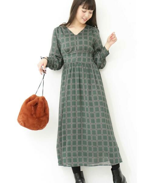 ＊＊N.Natural Beauty Basic / エヌ ナチュラルビューティーベーシック ワンピース | レトロチェックプリントワンピース | 詳細14