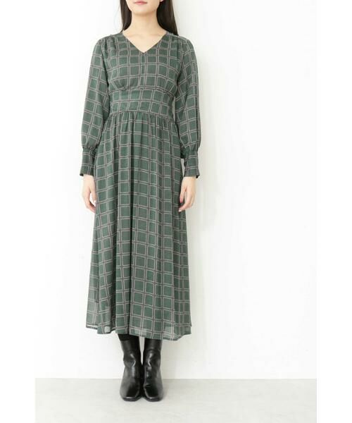 ＊＊N.Natural Beauty Basic / エヌ ナチュラルビューティーベーシック ワンピース | レトロチェックプリントワンピース | 詳細16