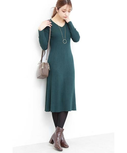 ＊＊N.Natural Beauty Basic / エヌ ナチュラルビューティーベーシック ワンピース | リブフレアワンピース | 詳細7