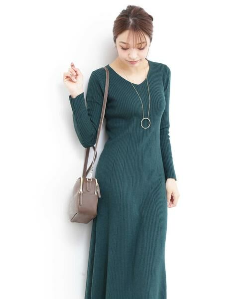 ＊＊N.Natural Beauty Basic / エヌ ナチュラルビューティーベーシック ワンピース | リブフレアワンピース | 詳細9