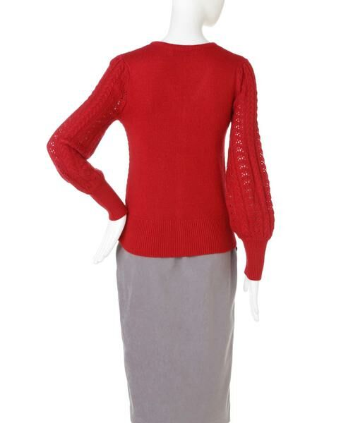 ＊＊N.Natural Beauty Basic / エヌ ナチュラルビューティーベーシック カーディガン・ボレロ | レース編みニットカーディガン | 詳細6