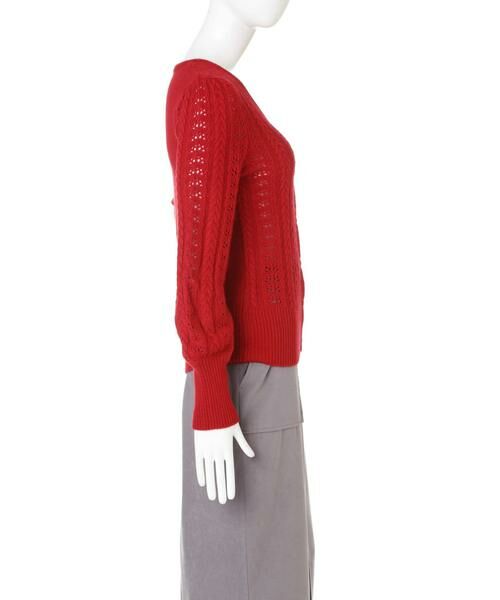 ＊＊N.Natural Beauty Basic / エヌ ナチュラルビューティーベーシック カーディガン・ボレロ | レース編みニットカーディガン | 詳細7