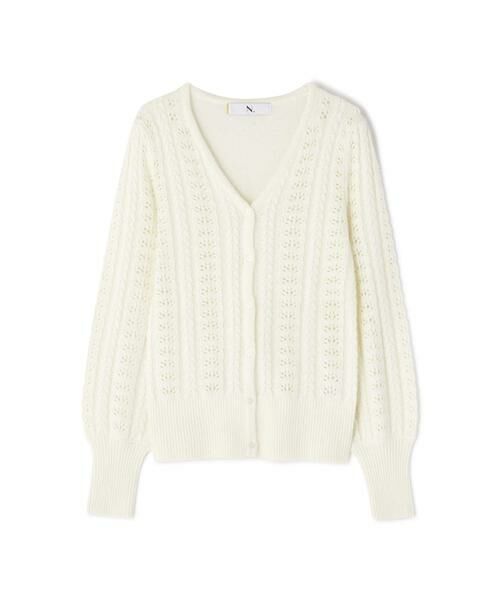 ＊＊N.Natural Beauty Basic / エヌ ナチュラルビューティーベーシック カーディガン・ボレロ | レース編みニットカーディガン | 詳細12