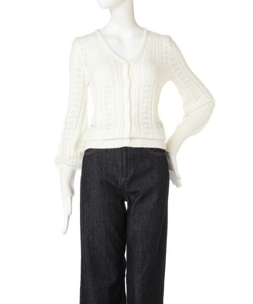 ＊＊N.Natural Beauty Basic / エヌ ナチュラルビューティーベーシック カーディガン・ボレロ | レース編みニットカーディガン | 詳細16