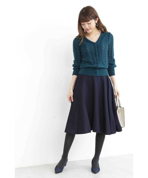 ＊＊N.Natural Beauty Basic / エヌ ナチュラルビューティーベーシック カーディガン・ボレロ | レース編みニットカーディガン | 詳細20