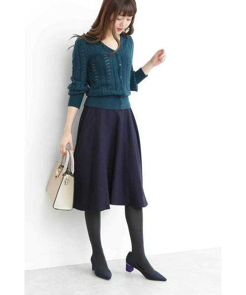 ＊＊N.Natural Beauty Basic / エヌ ナチュラルビューティーベーシック カーディガン・ボレロ | レース編みニットカーディガン | 詳細21