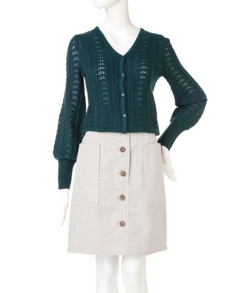 ＊＊N.Natural Beauty Basic / エヌ ナチュラルビューティーベーシック カーディガン・ボレロ | レース編みニットカーディガン | 詳細22