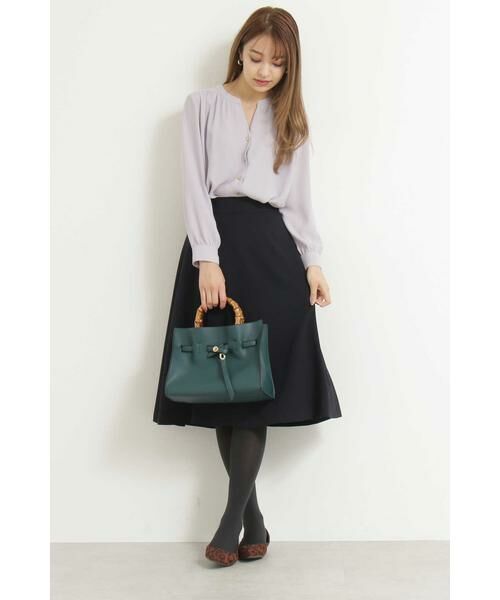 ＊＊N.Natural Beauty Basic / エヌ ナチュラルビューティーベーシック シャツ・ブラウス | ゴールドパーツボタンブラウス | 詳細3