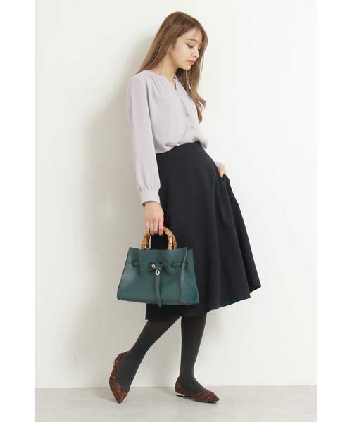 ＊＊N.Natural Beauty Basic / エヌ ナチュラルビューティーベーシック シャツ・ブラウス | ゴールドパーツボタンブラウス | 詳細4