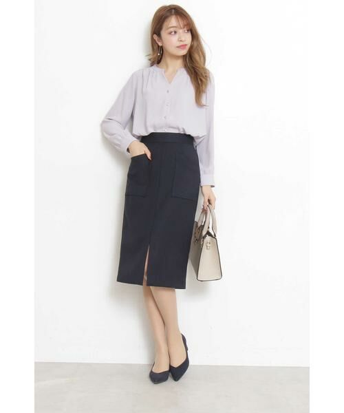 ＊＊N.Natural Beauty Basic / エヌ ナチュラルビューティーベーシック シャツ・ブラウス | ゴールドパーツボタンブラウス | 詳細5