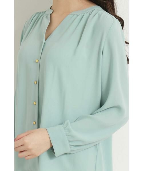 ＊＊N.Natural Beauty Basic / エヌ ナチュラルビューティーベーシック シャツ・ブラウス | ゴールドパーツボタンブラウス | 詳細20
