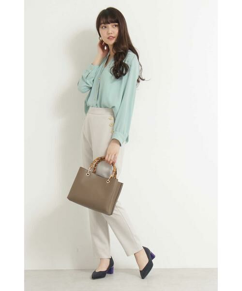 ＊＊N.Natural Beauty Basic / エヌ ナチュラルビューティーベーシック シャツ・ブラウス | ゴールドパーツボタンブラウス | 詳細11