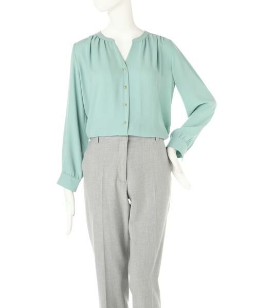 ＊＊N.Natural Beauty Basic / エヌ ナチュラルビューティーベーシック シャツ・ブラウス | ゴールドパーツボタンブラウス | 詳細15