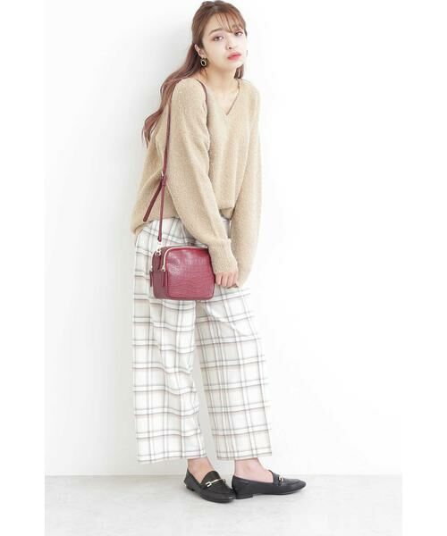 **N.Natural Beauty Basic / エヌ ナチュラルビューティーベーシック パンツ | コスミカルウォームワイドパンツ | 詳細3