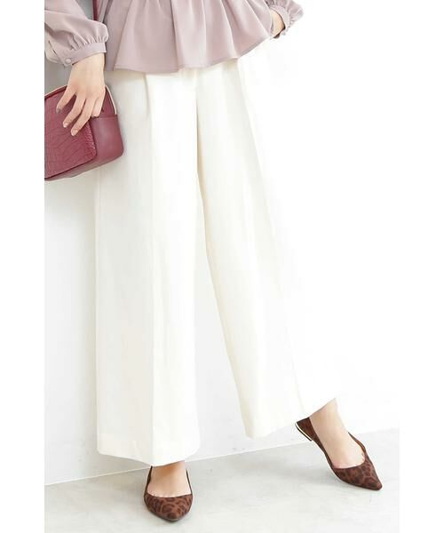 **N.Natural Beauty Basic / エヌ ナチュラルビューティーベーシック パンツ | コスミカルウォームワイドパンツ (オフ)