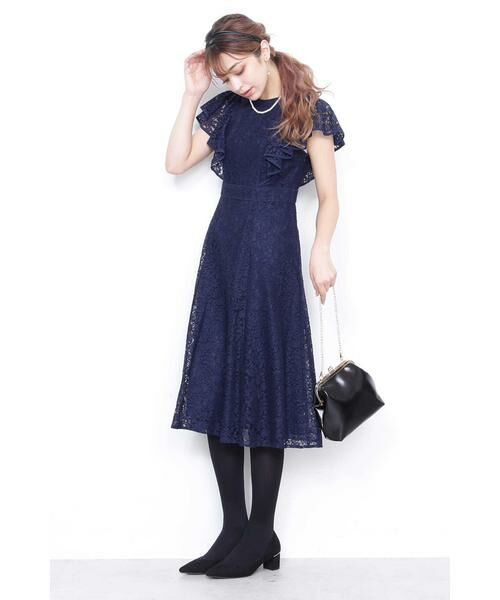 ＊＊N.Natural Beauty Basic / エヌ ナチュラルビューティーベーシック ワンピース | バックボタンレースワンピース | 詳細8