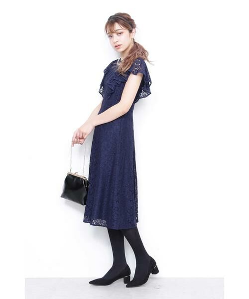 ＊＊N.Natural Beauty Basic / エヌ ナチュラルビューティーベーシック ワンピース | バックボタンレースワンピース | 詳細9