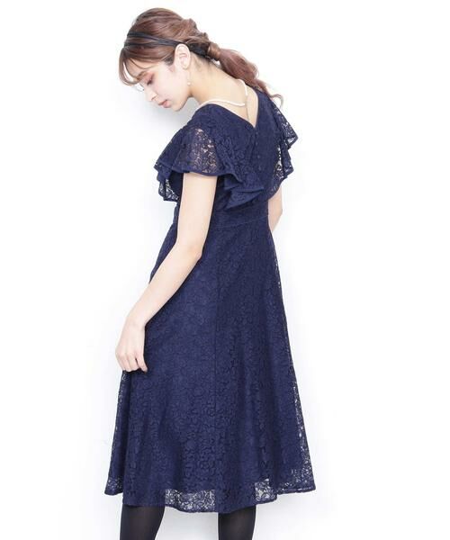 ＊＊N.Natural Beauty Basic / エヌ ナチュラルビューティーベーシック ワンピース | バックボタンレースワンピース | 詳細10