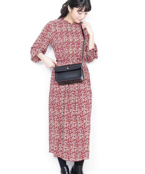 ＊＊N.Natural Beauty Basic / エヌ ナチュラルビューティーベーシック ワンピース | プリーツマキシワンピース（ボルドー）