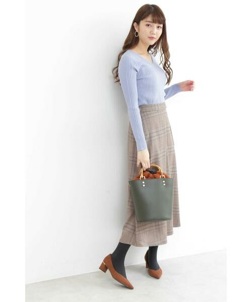 ＊＊N.Natural Beauty Basic / エヌ ナチュラルビューティーベーシック ニット・セーター | ウールベーシックⅢVネックリブニット | 詳細3