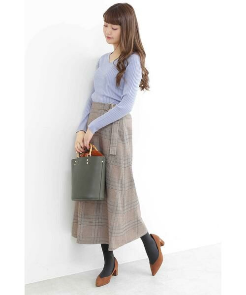 ＊＊N.Natural Beauty Basic / エヌ ナチュラルビューティーベーシック ニット・セーター | ウールベーシックⅢVネックリブニット | 詳細4