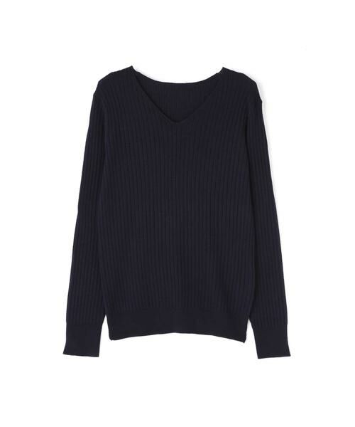 ＊＊N.Natural Beauty Basic / エヌ ナチュラルビューティーベーシック ニット・セーター | ウールベーシックⅢVネックリブニット | 詳細7