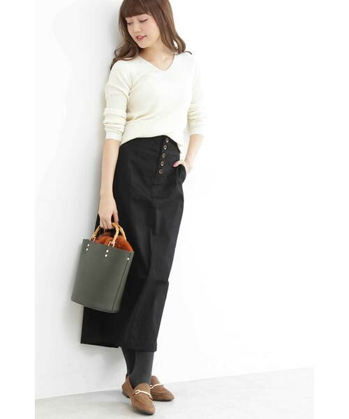 ＊＊N.Natural Beauty Basic / エヌ ナチュラルビューティーベーシック ニット・セーター | ウールベーシックⅢVネックリブニット | 詳細19